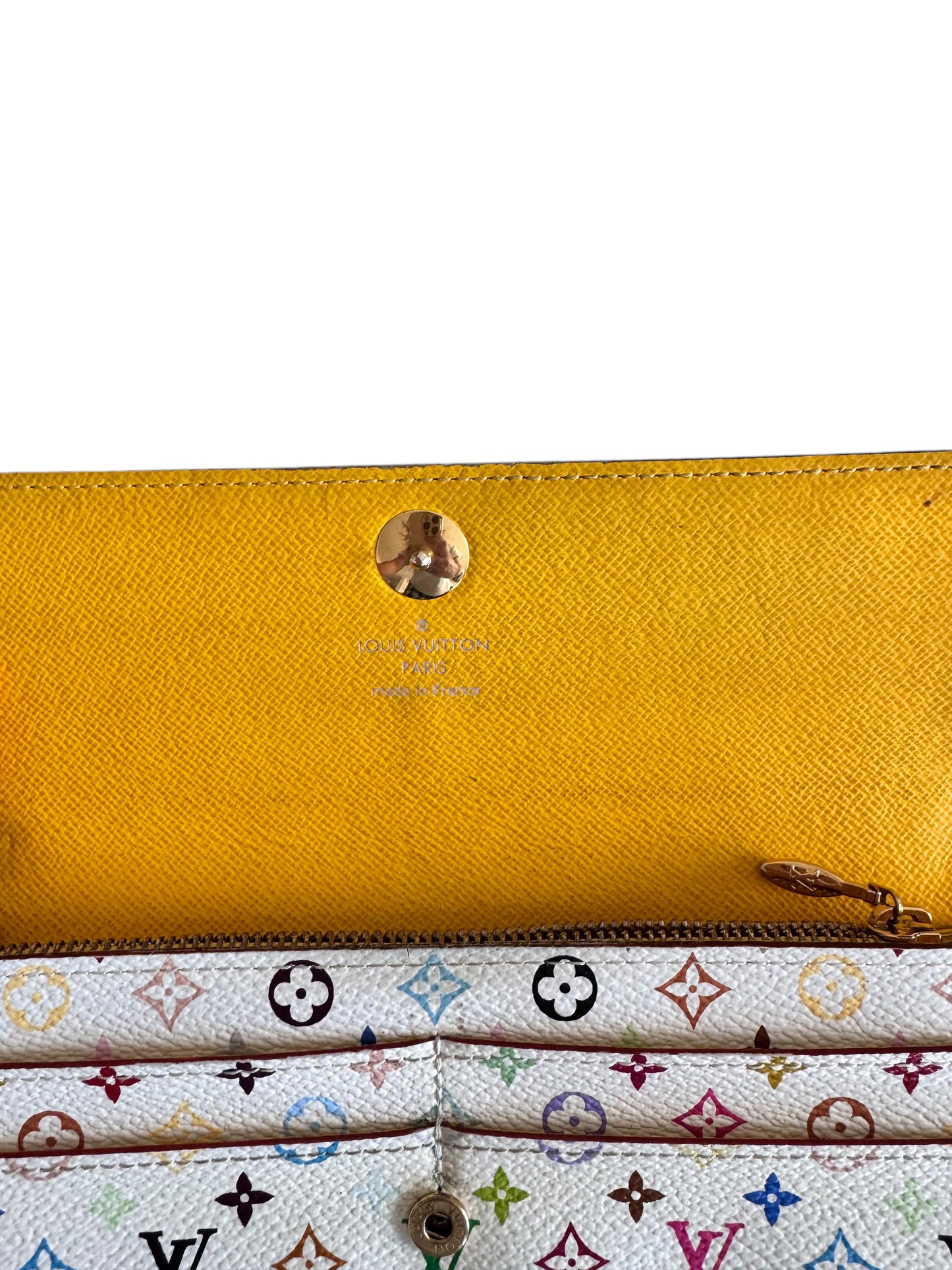 Louis Vuitton X Takashi Murakami Multi Color Sarah Wallet 2009