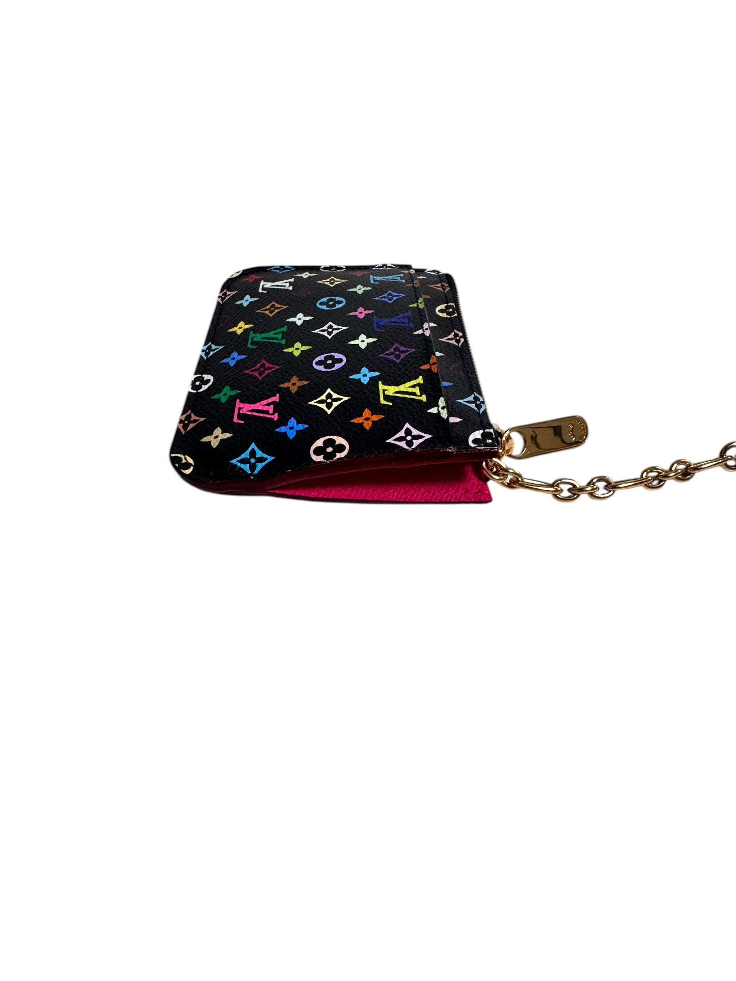 Louis Vuitton Monogram Canvas Multicolor Pochette Cles (Takashi Murakami Edition) Noir 2011