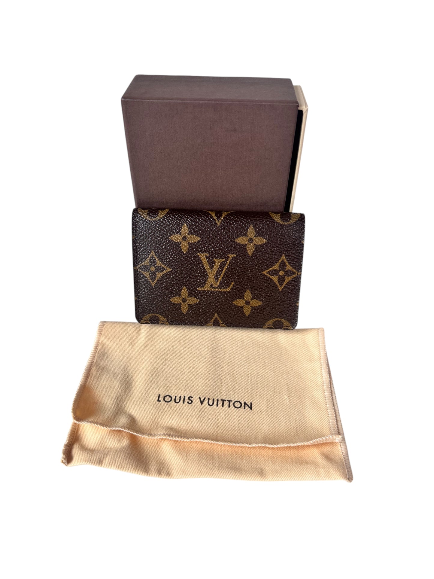 Louis Vuitton Monogram Canvas Envelope Carte de Visite Card Case 2006