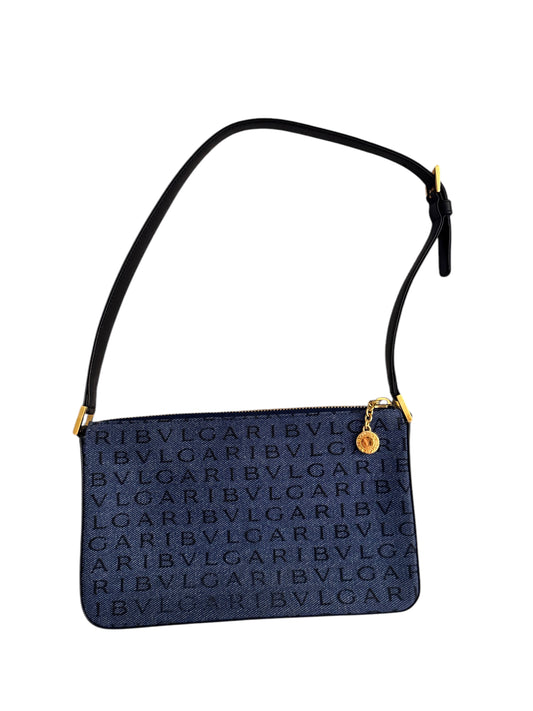 Bvlgari Denim Logo Mania Shoulder Bag