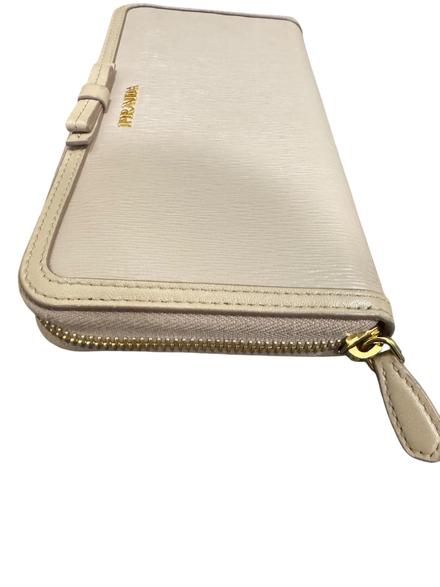 Prada Saffiano Leather Continental Zip Long Wallet