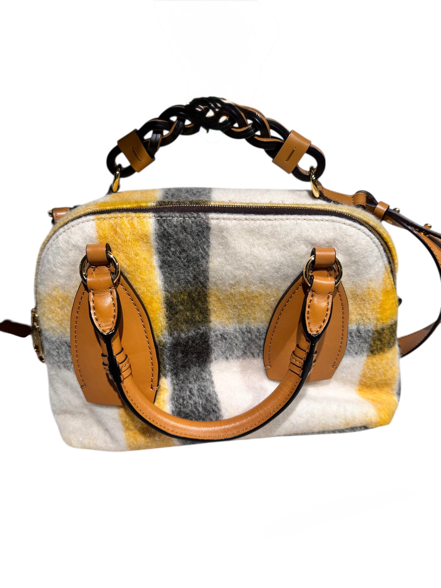 Chloe Wool/Leather Daria Handle Bag (2way)
