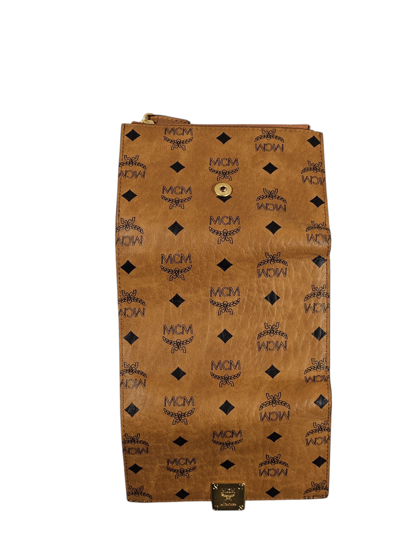 MCM Leather Aren Trifold Wallet in Visetos (Full Set)