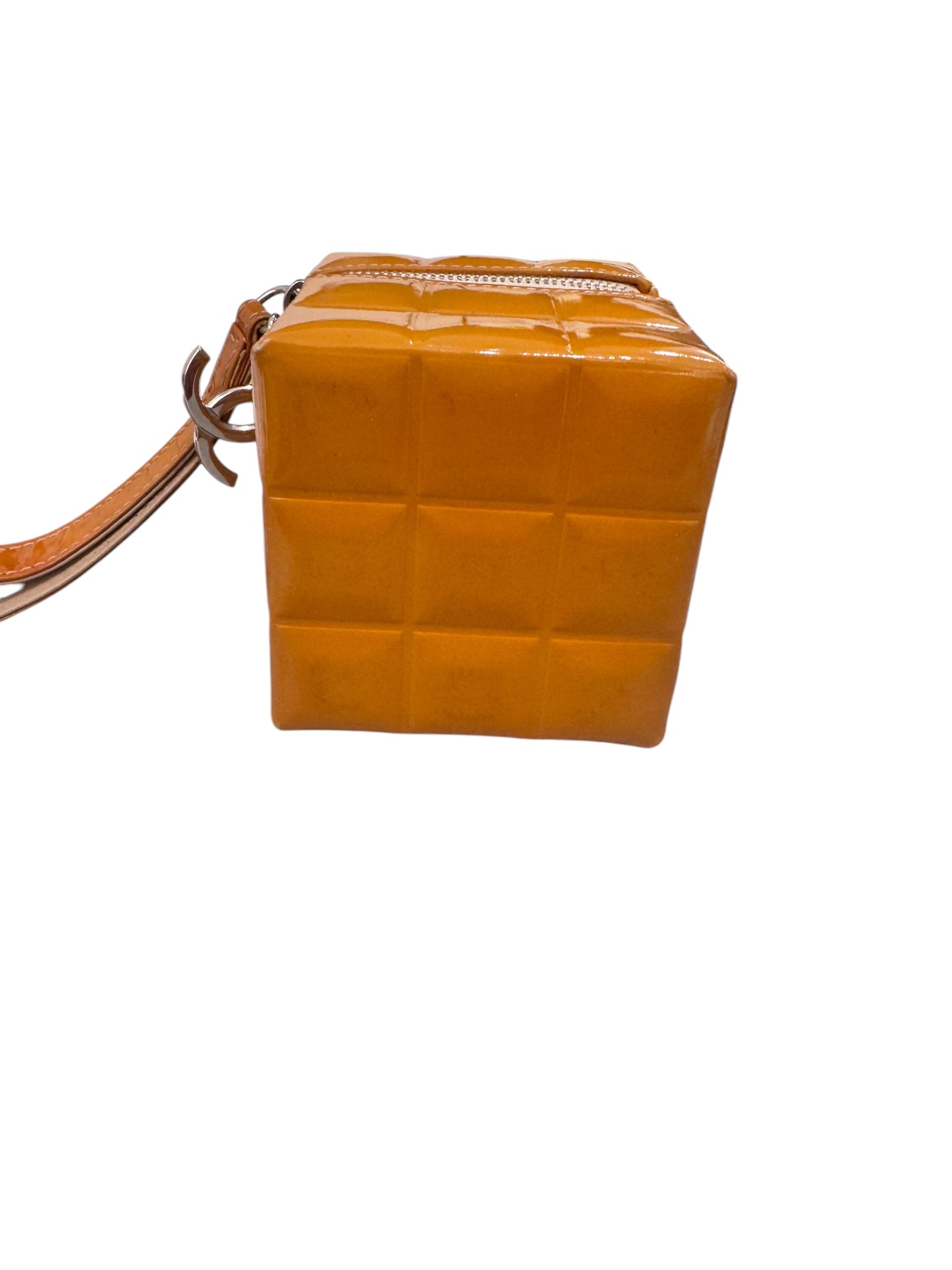 Chanel Chocolate Bar Patent Leather Rubik's Cube Vanity Pouch 2002-2003 (RARE!)