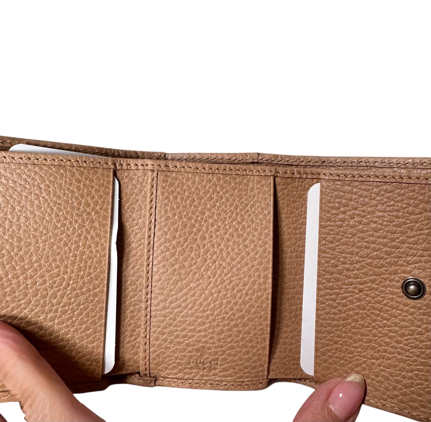 Gucci Marmont Trifold Compact Wallet - Beige (*New with Tags*)