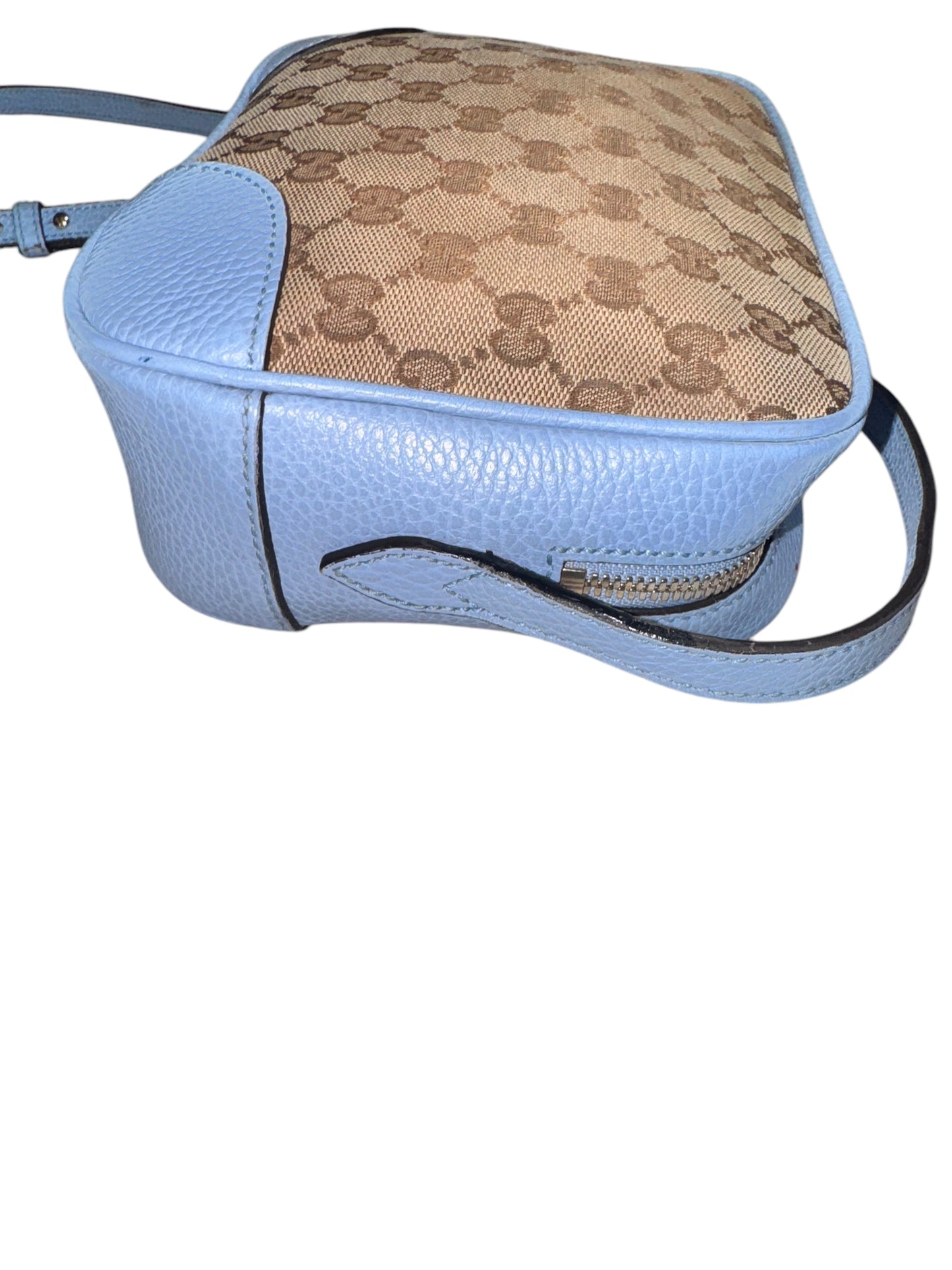 Gucci Mini Bree Disco Camera Crossbody (Blue)