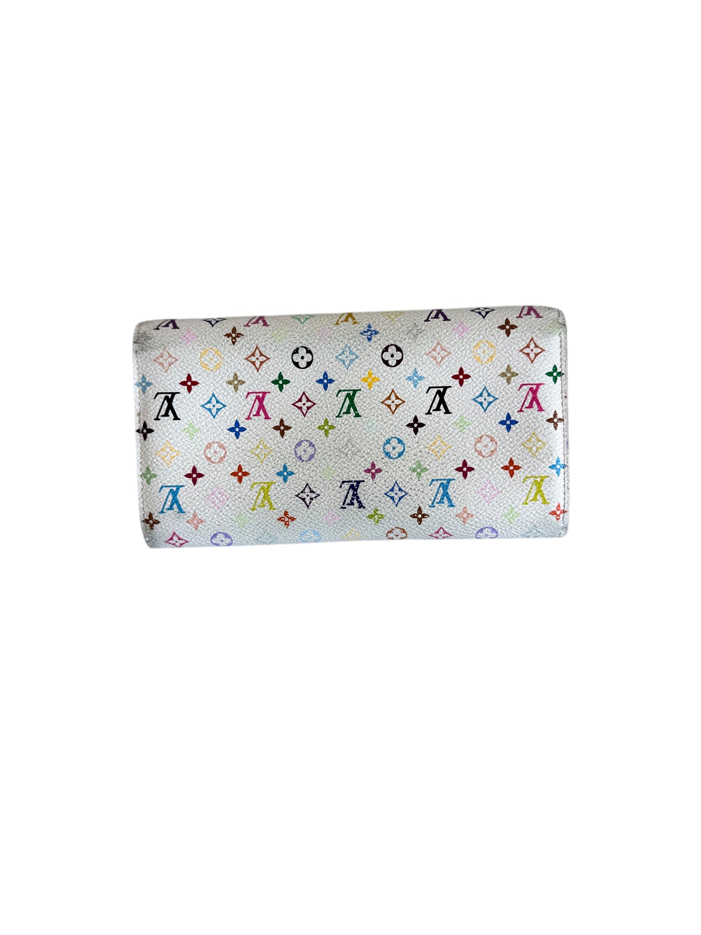 Louis Vuitton X Takashi Murakami Multi Color Sarah Wallet 2009