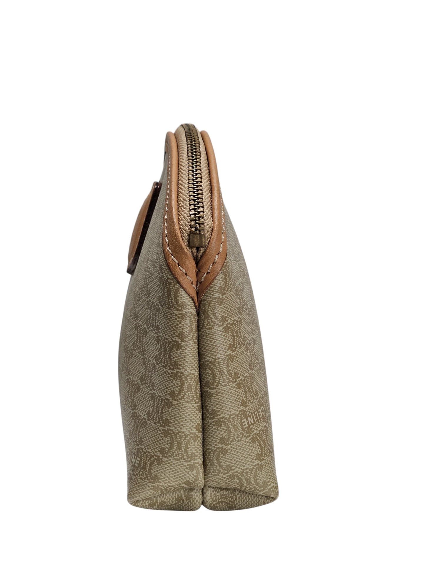 Celine Coated Canvas Vintage Cosmetic Pouch