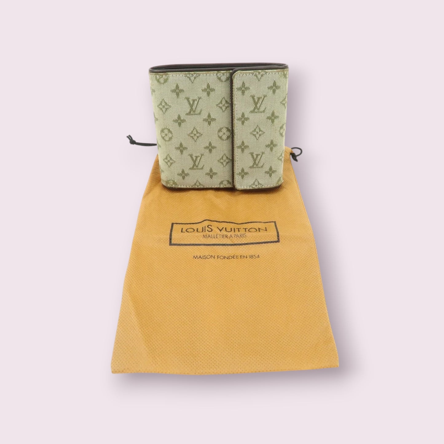 Louis Vuitton Mini Lin Porte Billets Carte Compact Wallet 2002