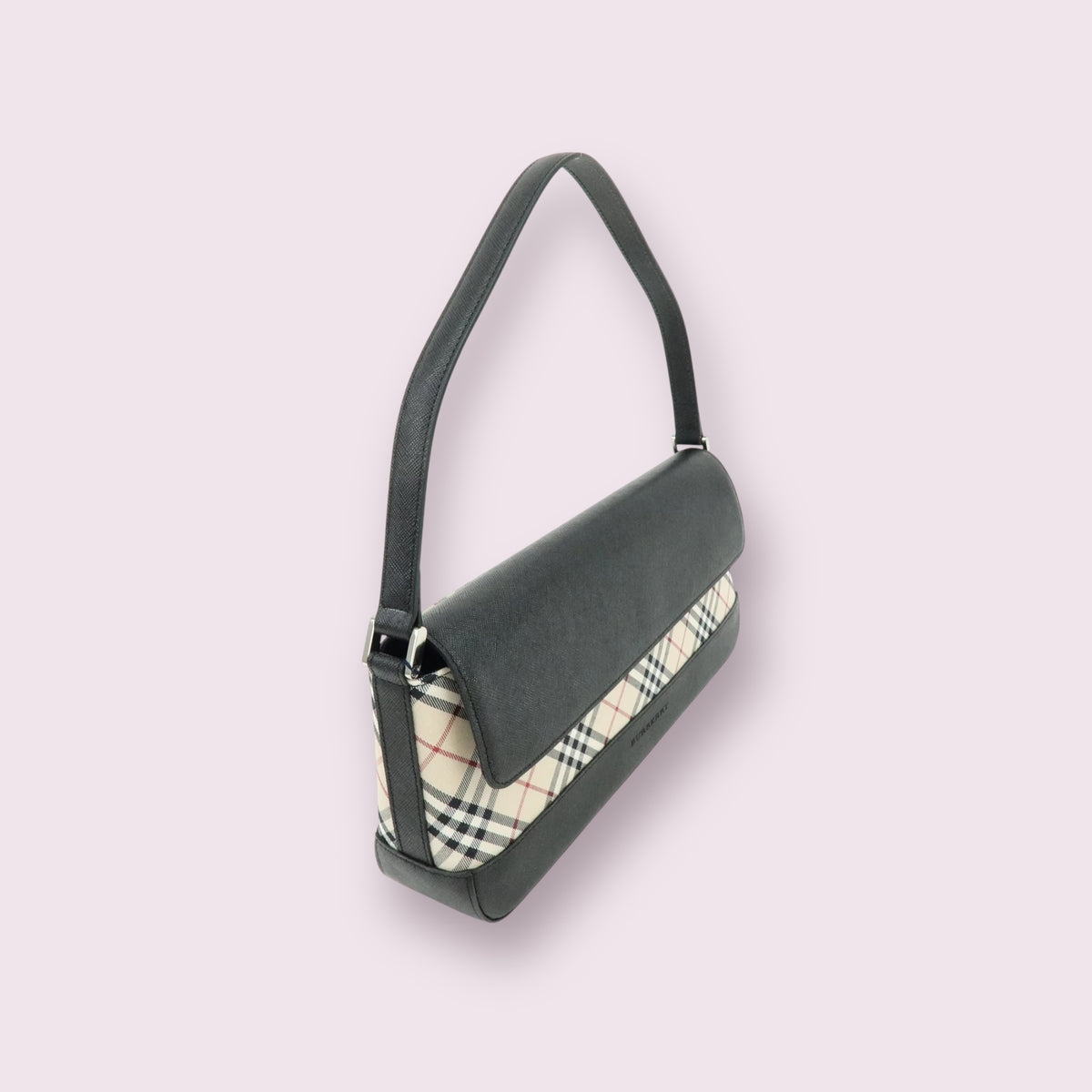 Burberry Nova Check Shoulder Bag (Black)