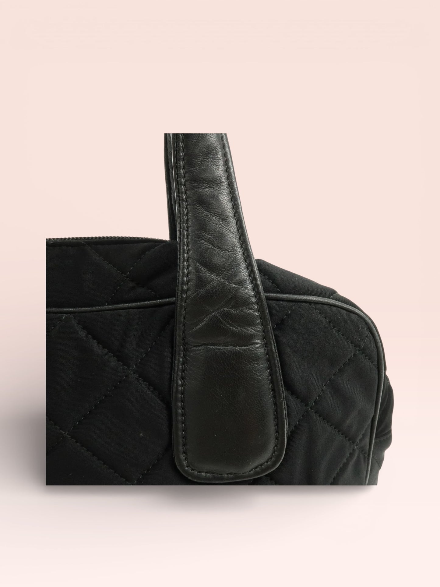Prada Tessuto Nylon 2 Way Bag (Black)