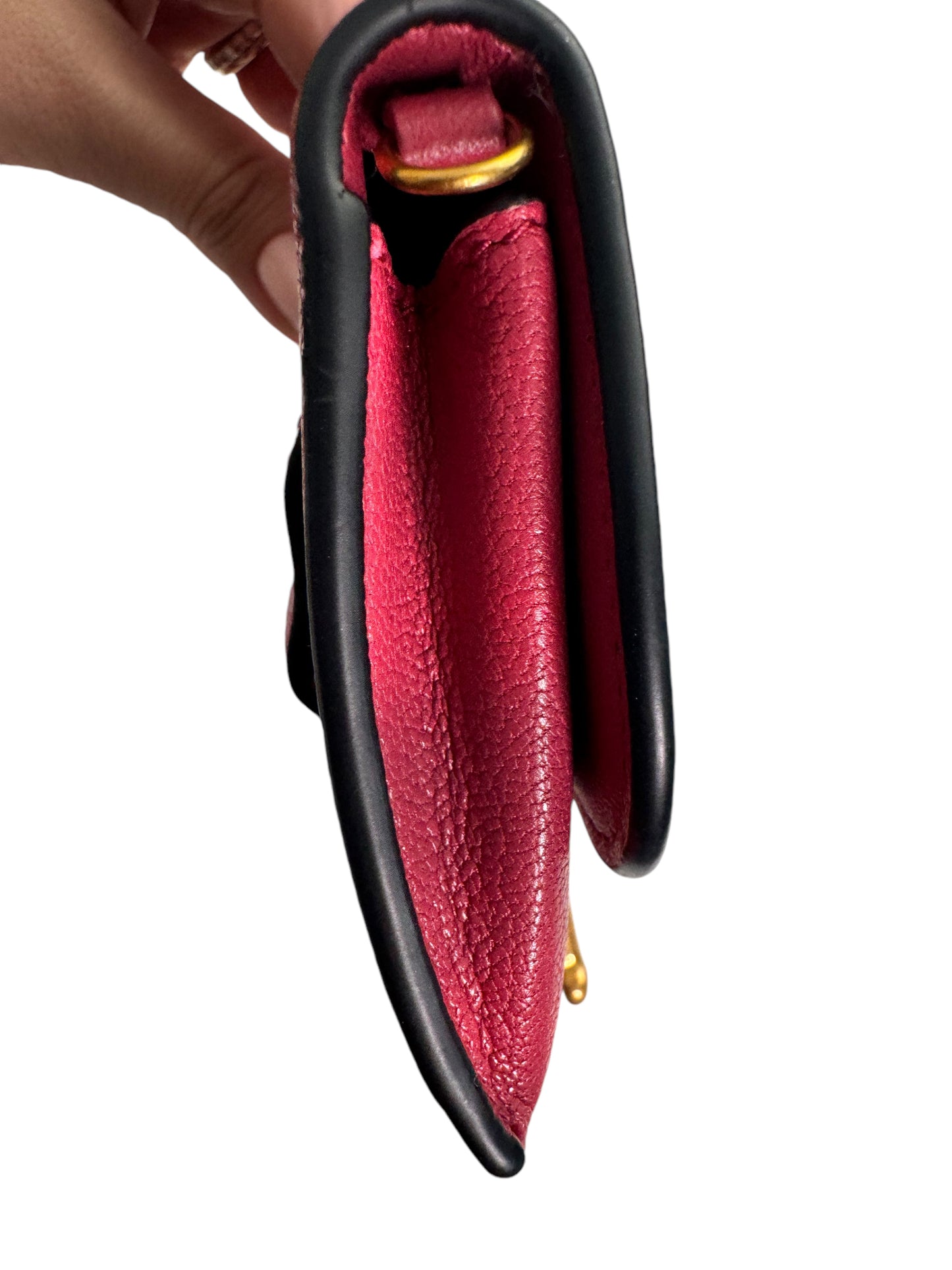 Christian Dior Saddle Nano Wallet/Pouch on a Chain Pink Leather