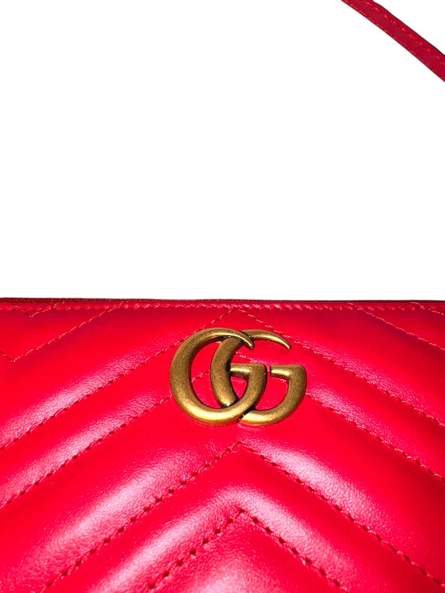 Gucci Marmont Chevron Small Shoulder Bag