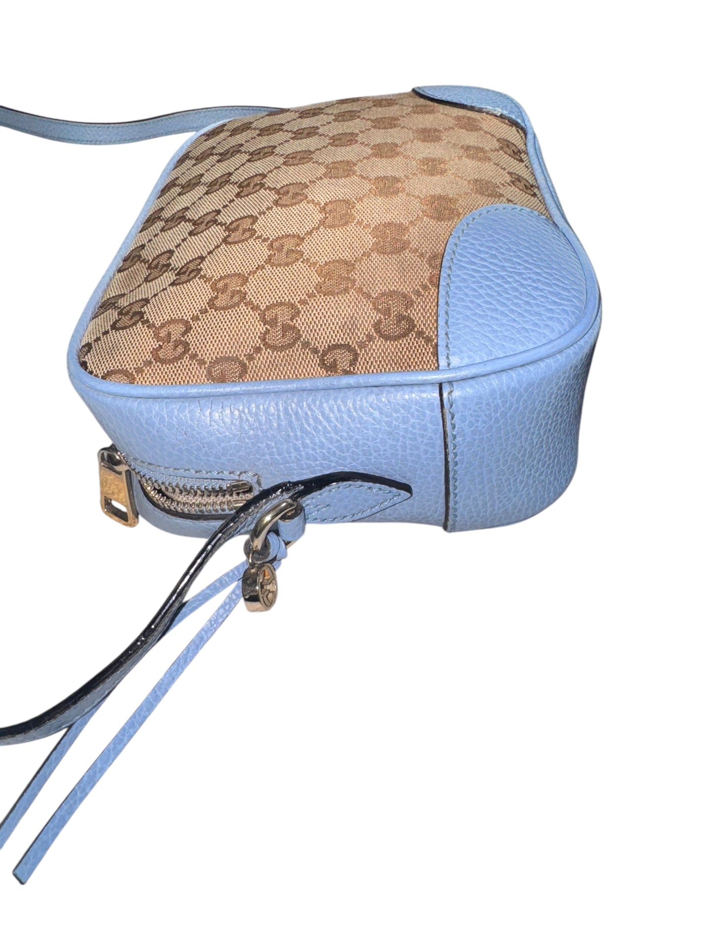 Gucci Mini Bree Disco Camera Crossbody (Blue)