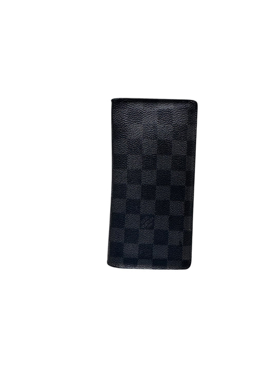 Louis Vuitton Canvas Damier Graphite Cobalt Brazza Wallet 2018