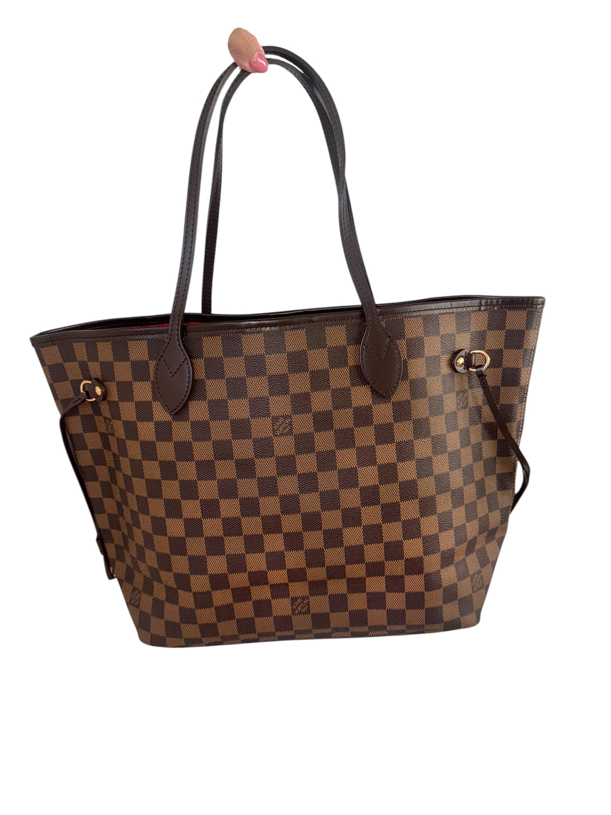 Louis Vuitton Damier Ebene Neverfull MM Tote Bag 2015