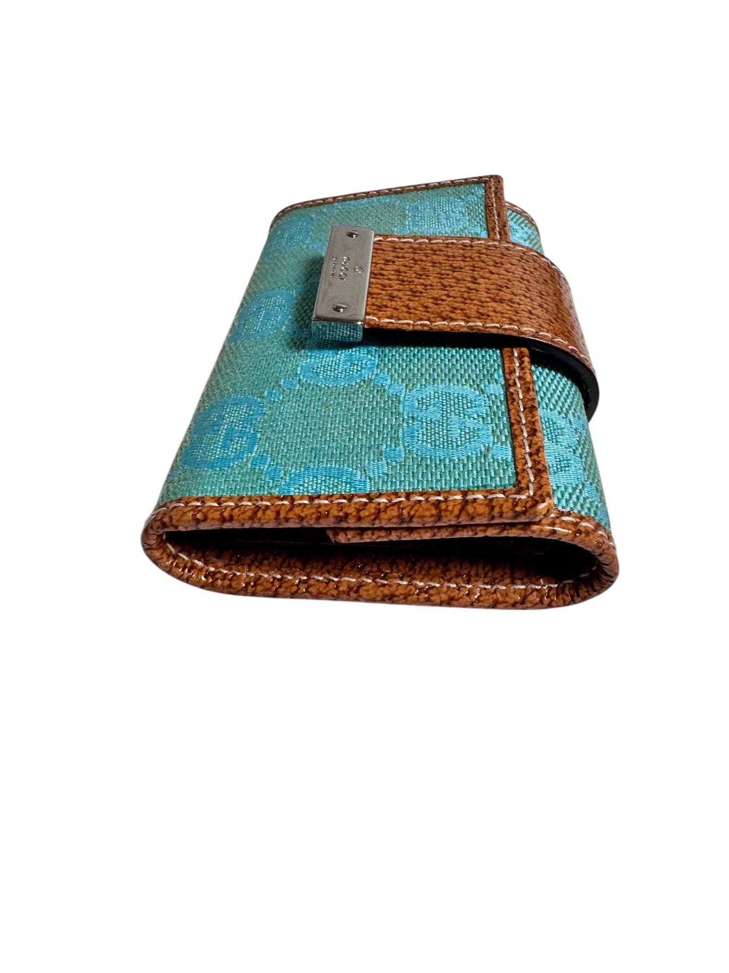 Gucci Canvas 6 Ring Key Case (Brown/Blue)