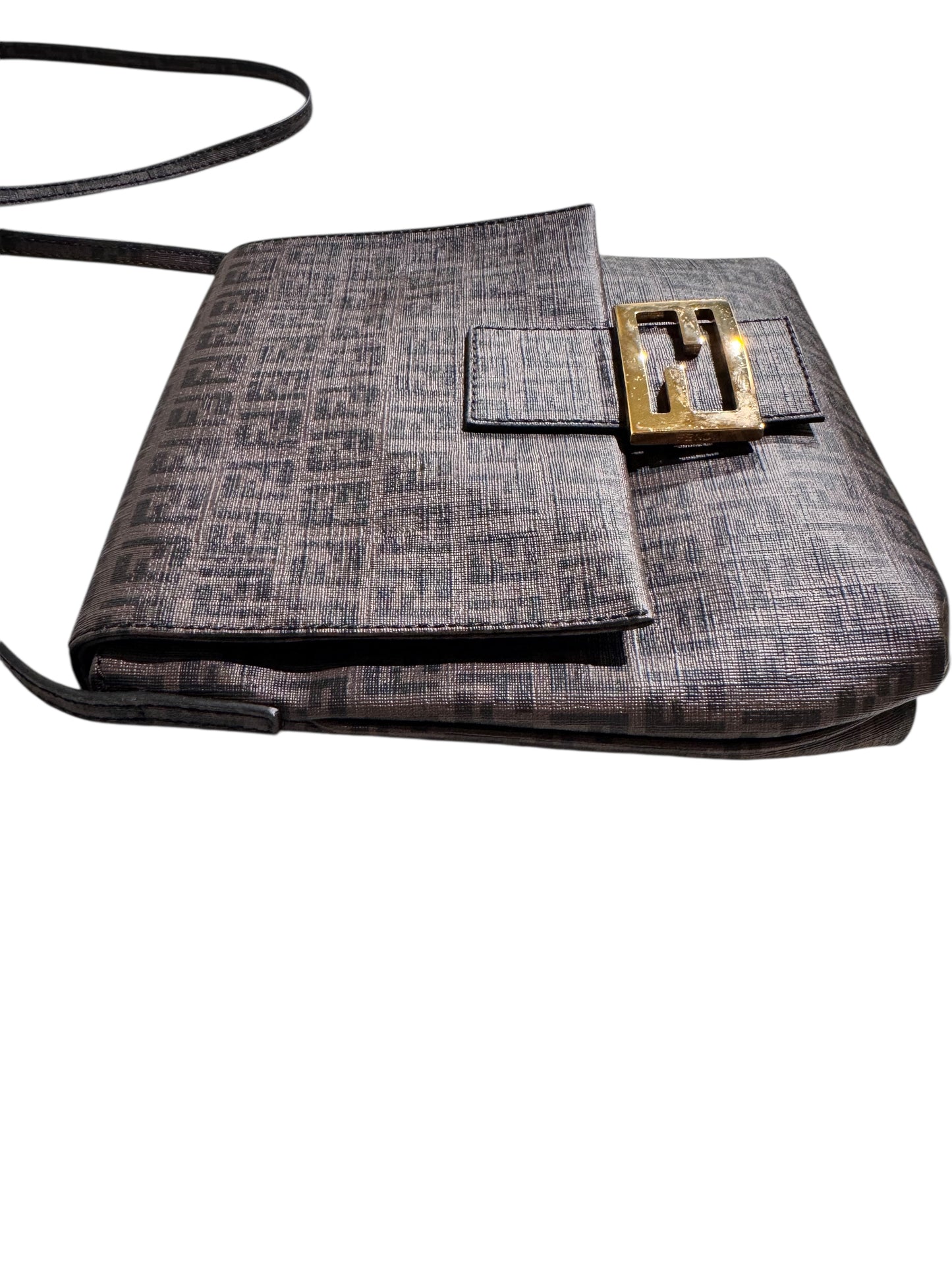 Fendi Coated Canvas Zucchino Spalmati Crossbody Bag