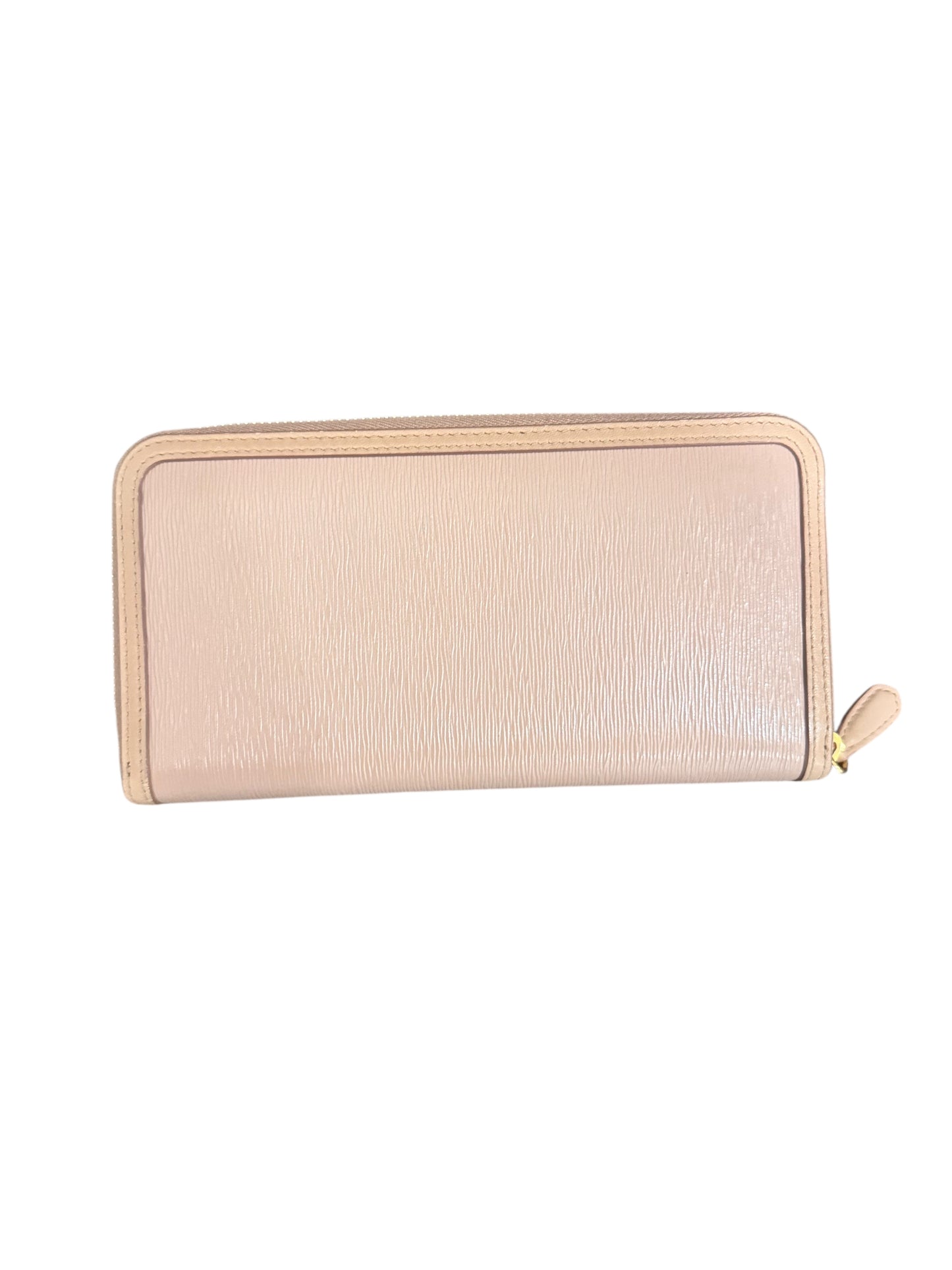 Prada Saffiano Leather Continental Zip Long Wallet