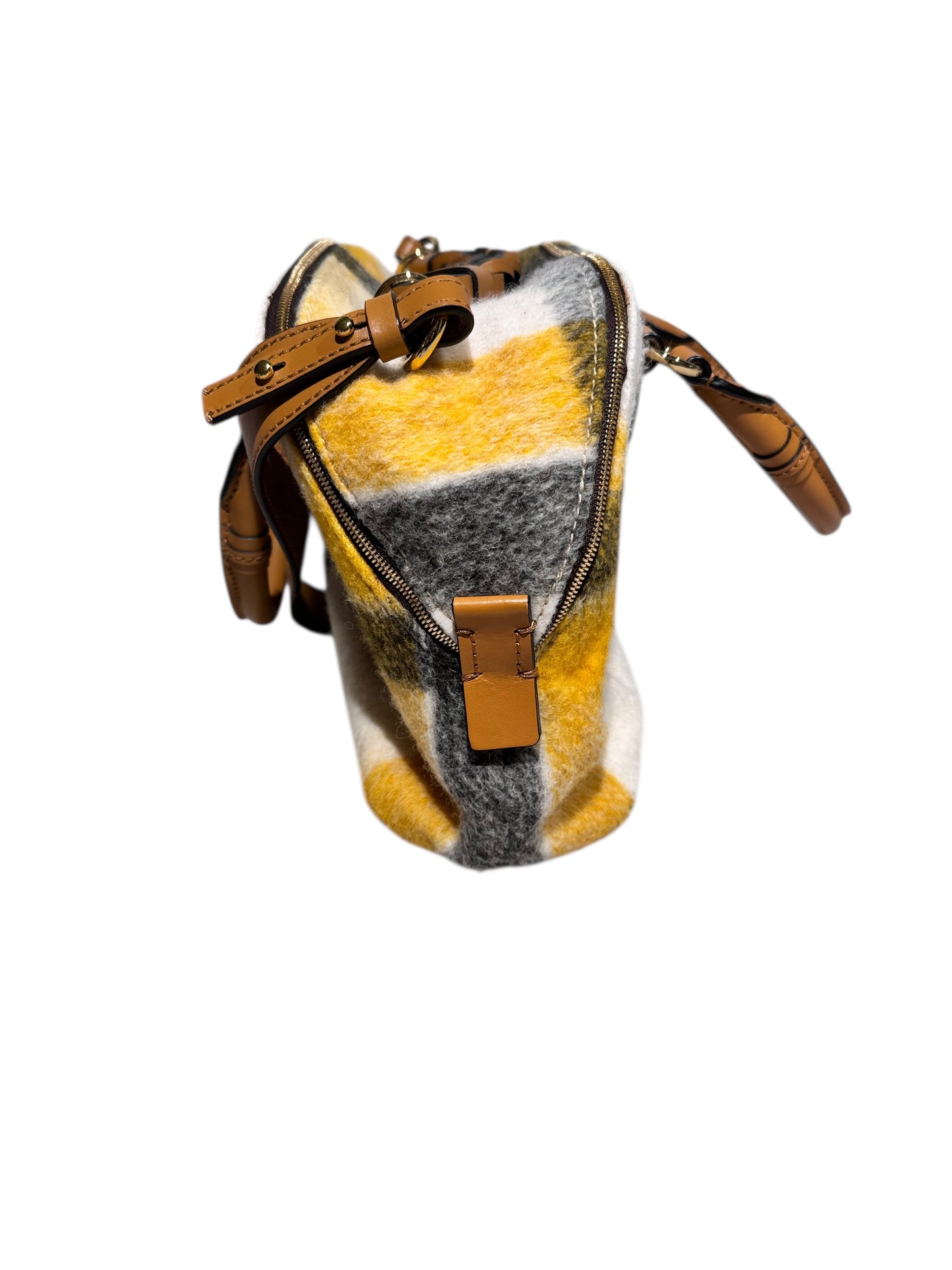 Chloe Wool/Leather Daria Handle Bag (2way)