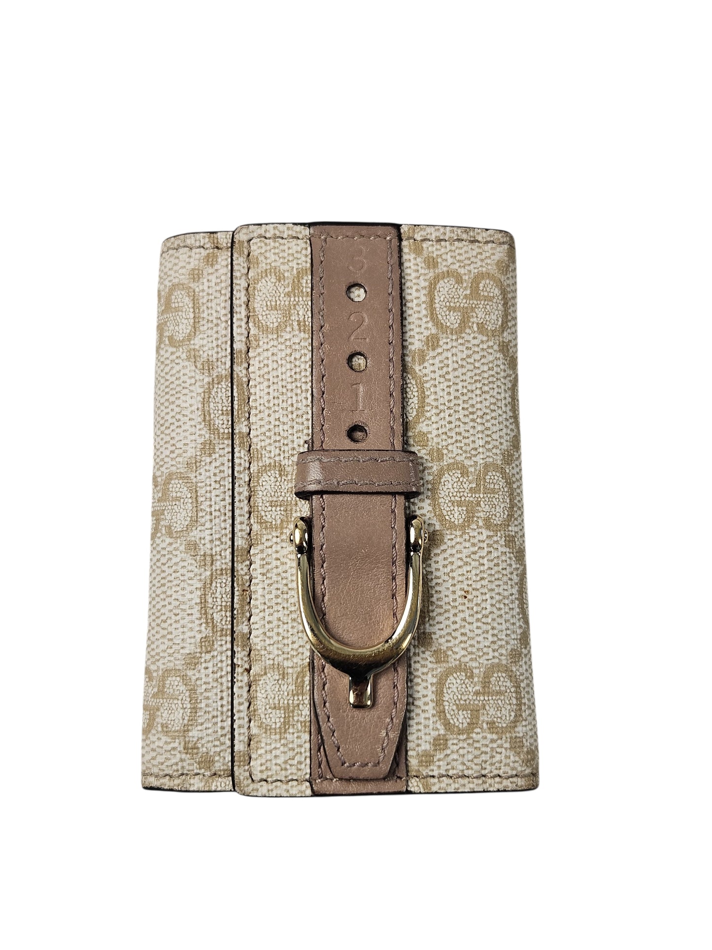 Gucci GG Supreme Canvas 6 ring Belted Key Holder