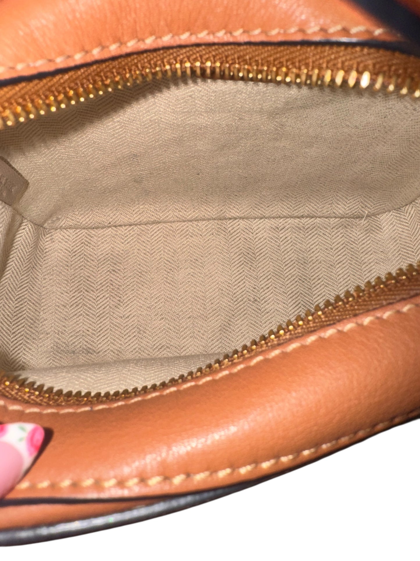 Loewe Calfskin Mini Puzzle Bag (Brown/Tan/Pink)