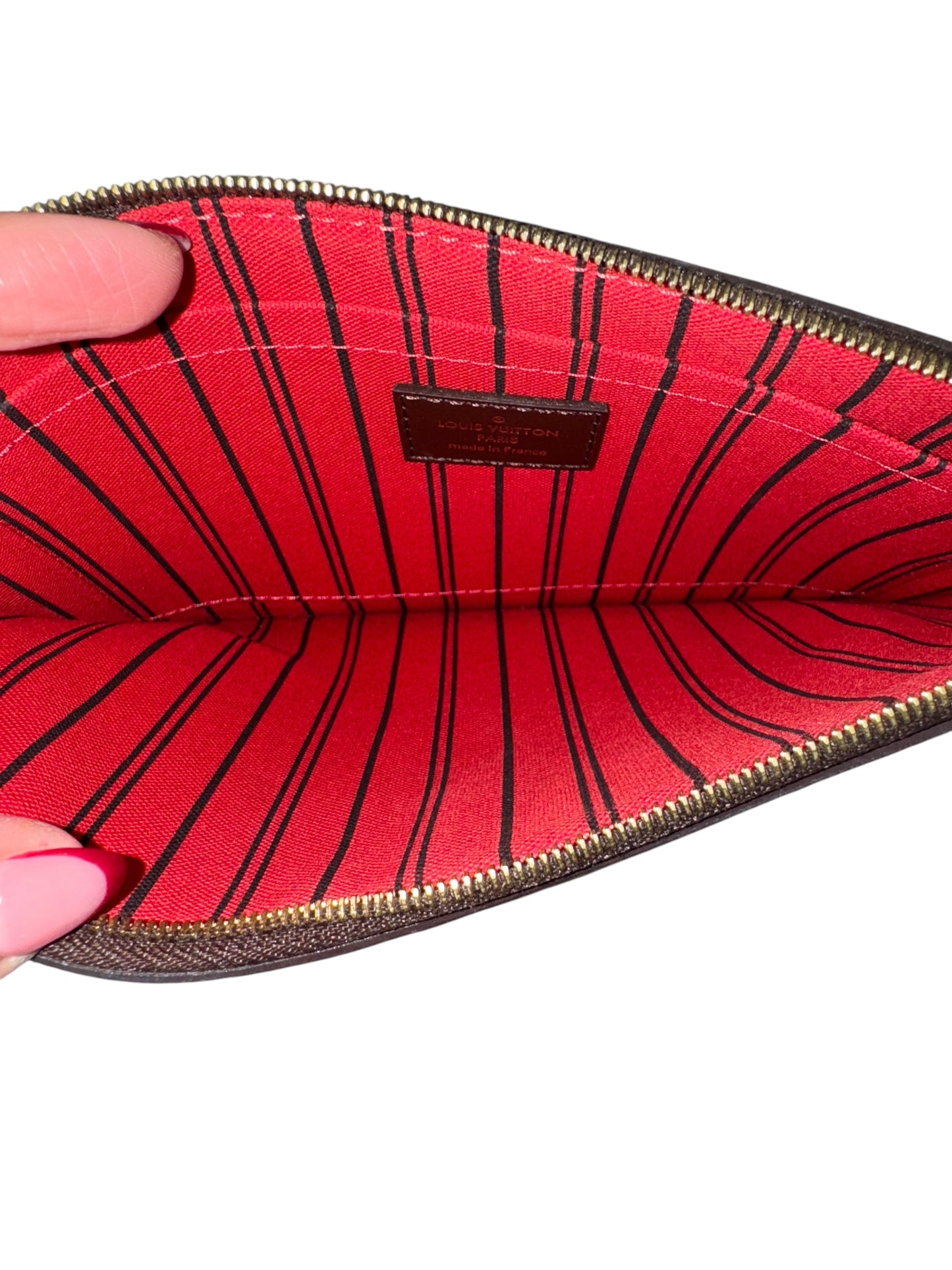 Louis Vuitton Damier Ebene Neverful Pouch 2014