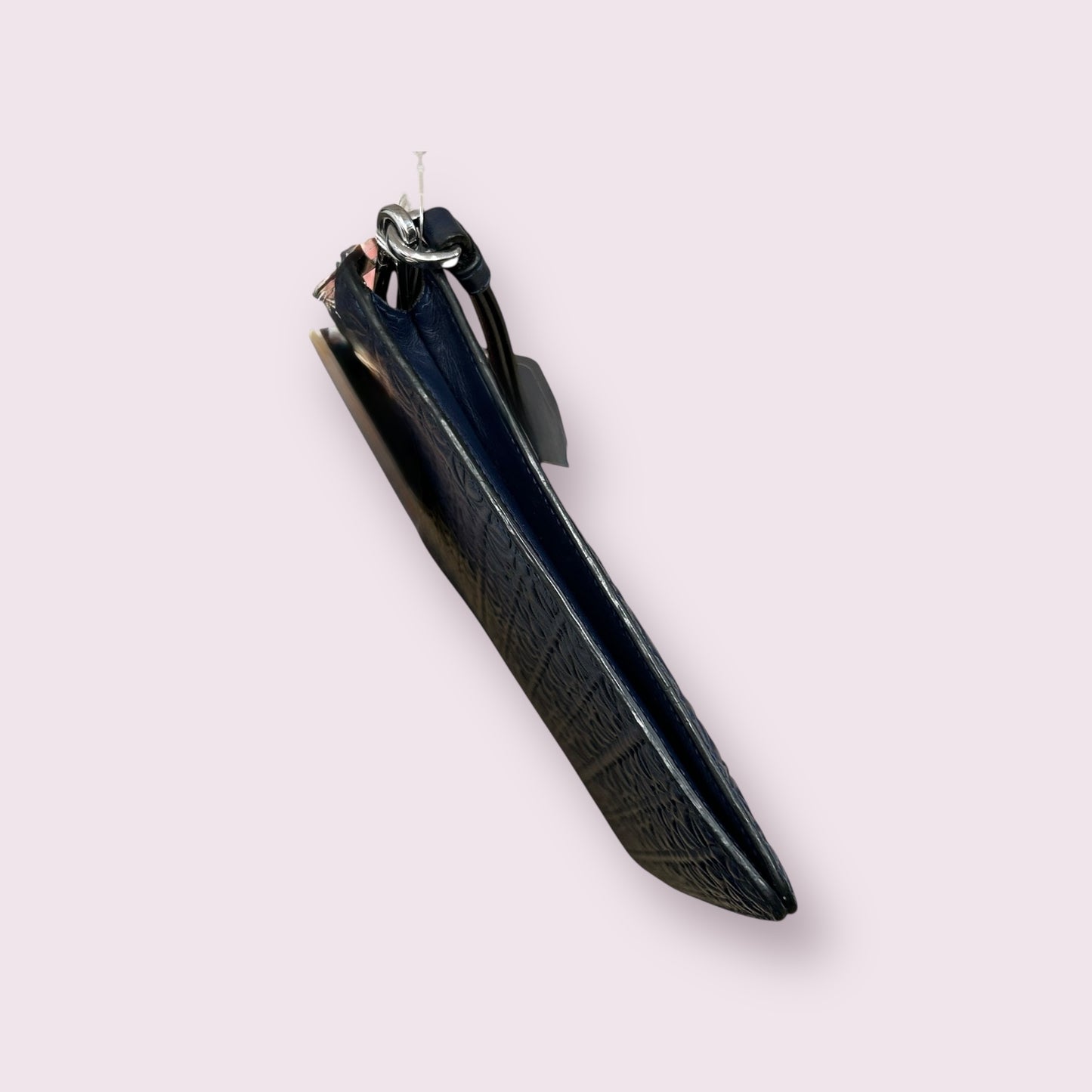 Loewe Calfskin Leather Anagram Double Flat Pouch (Navy)