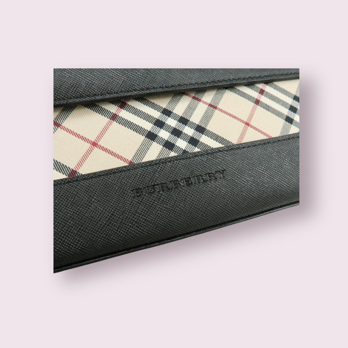 Burberry Nova Check Shoulder Bag (Black)