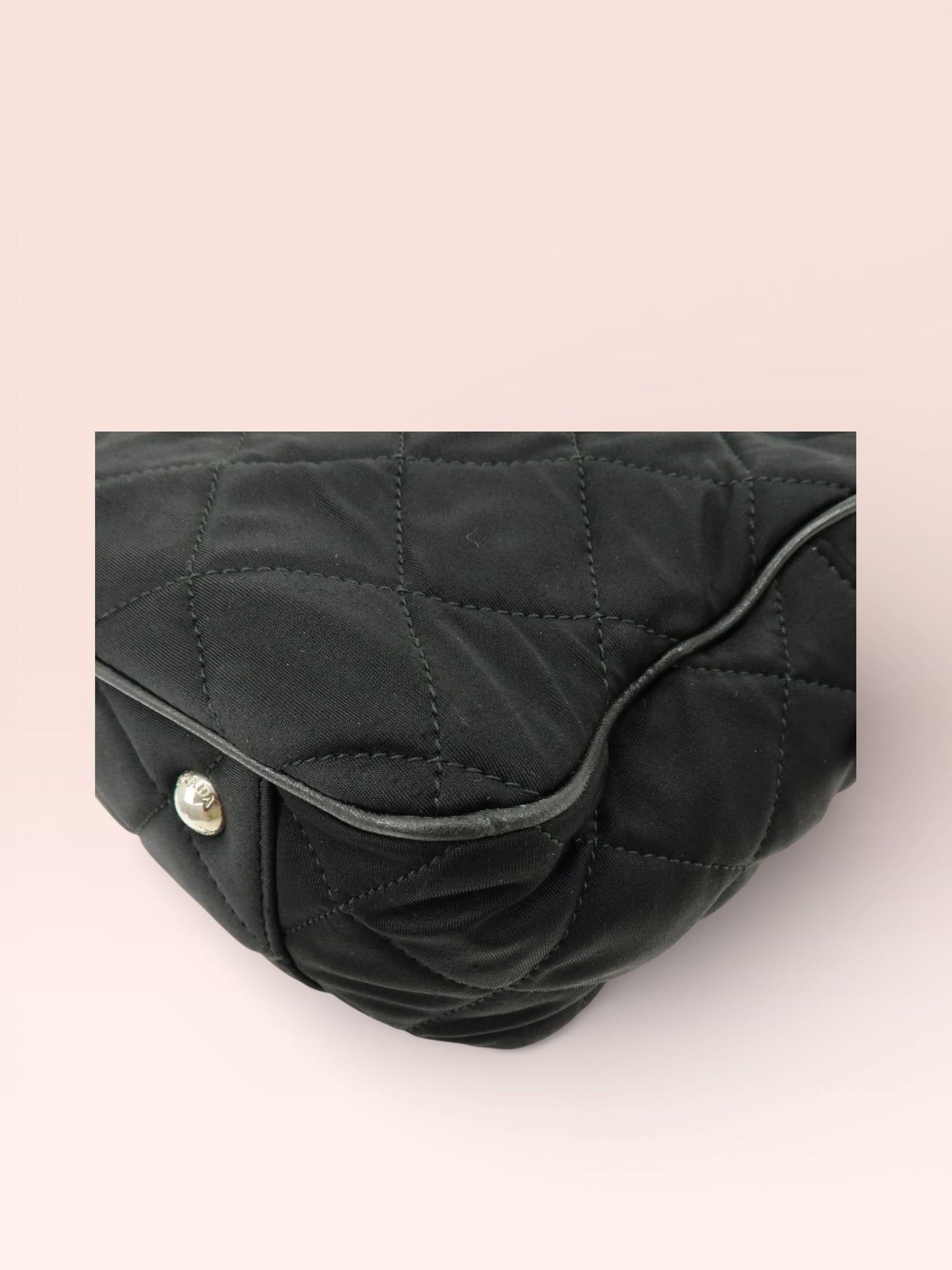 Prada Tessuto Nylon 2 Way Bag (Black)