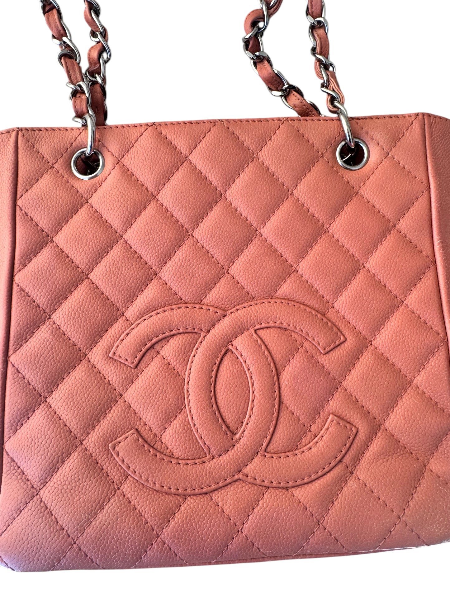 Chanel Quilted Caviar Leather Petite Shopping Tote 2008-2009