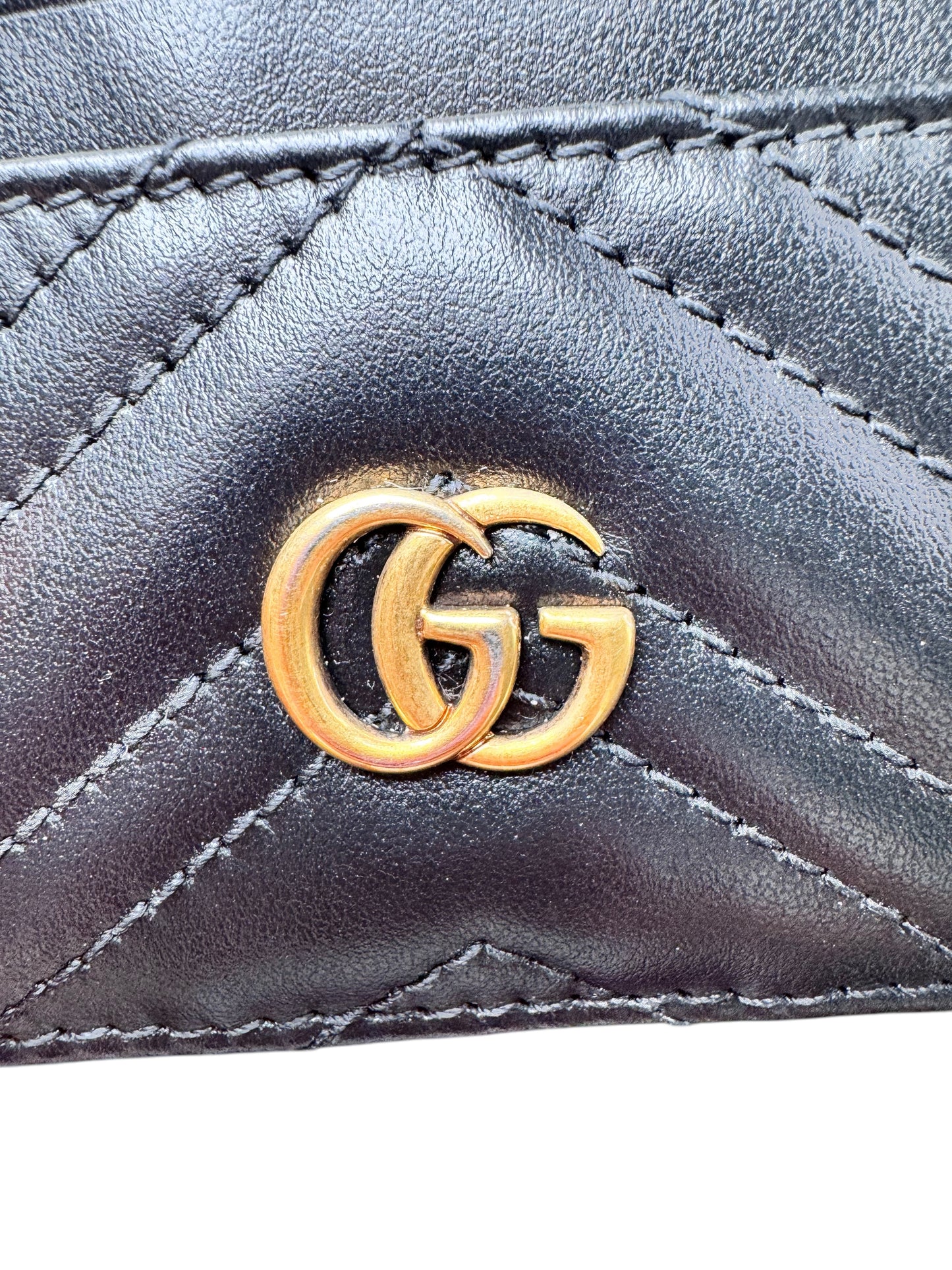 Gucci GG Marmont Card Holder Waller (Black)