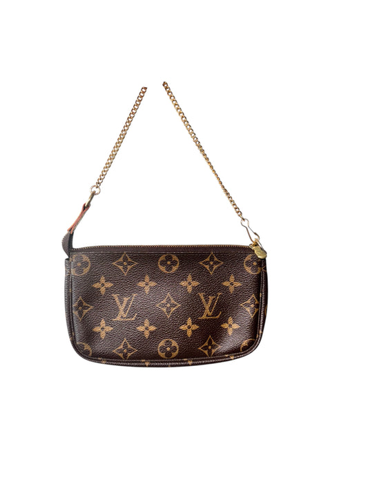 Louis Vuitton Monogram Canvas Mini Bucket Pochette (RARE Size!)