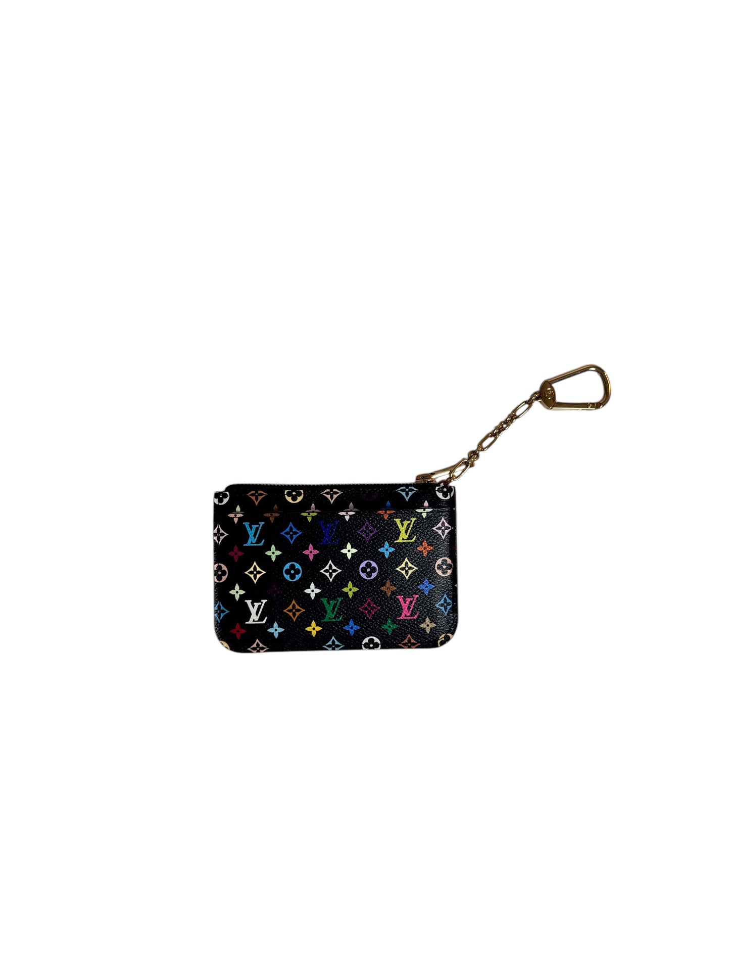 Louis Vuitton Monogram Canvas Multicolor Pochette Cles (Takashi Murakami Edition) Noir 2011