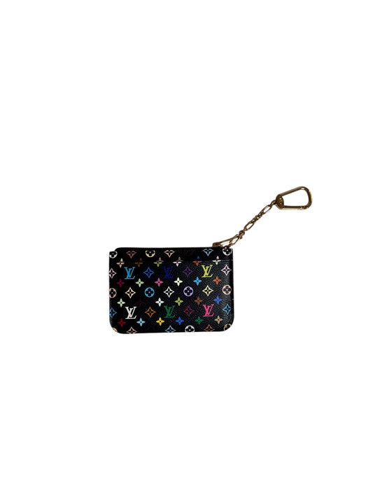 Louis Vuitton Monogram Canvas Multicolor Pochette Cles (Takashi Murakami Edition) Noir 2011