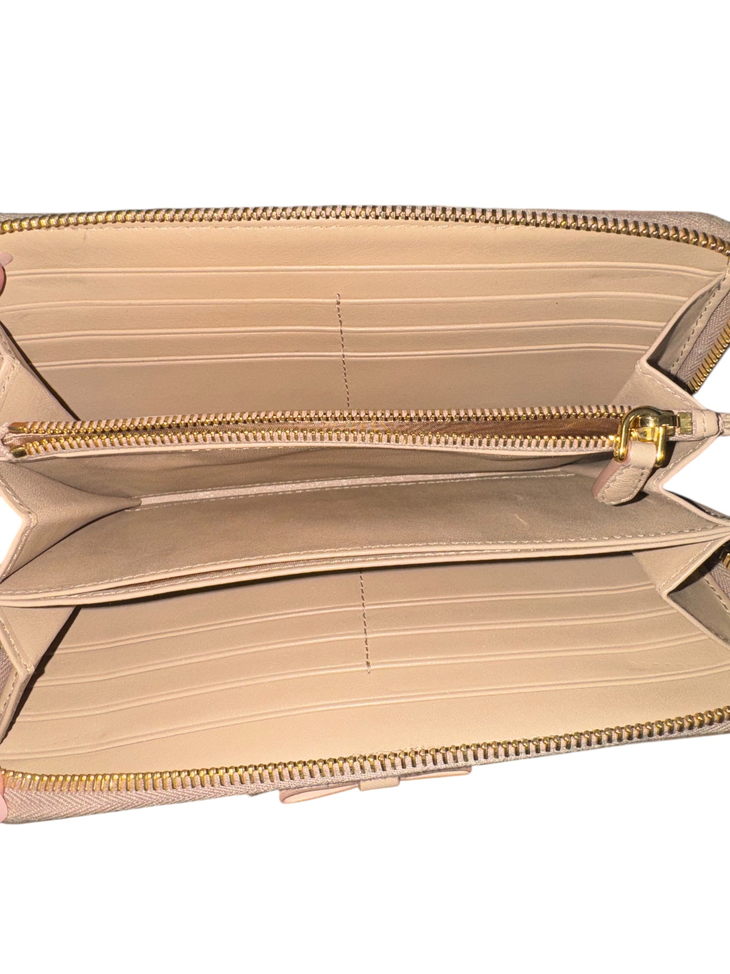 Prada Saffiano Leather Continental Zip Long Wallet