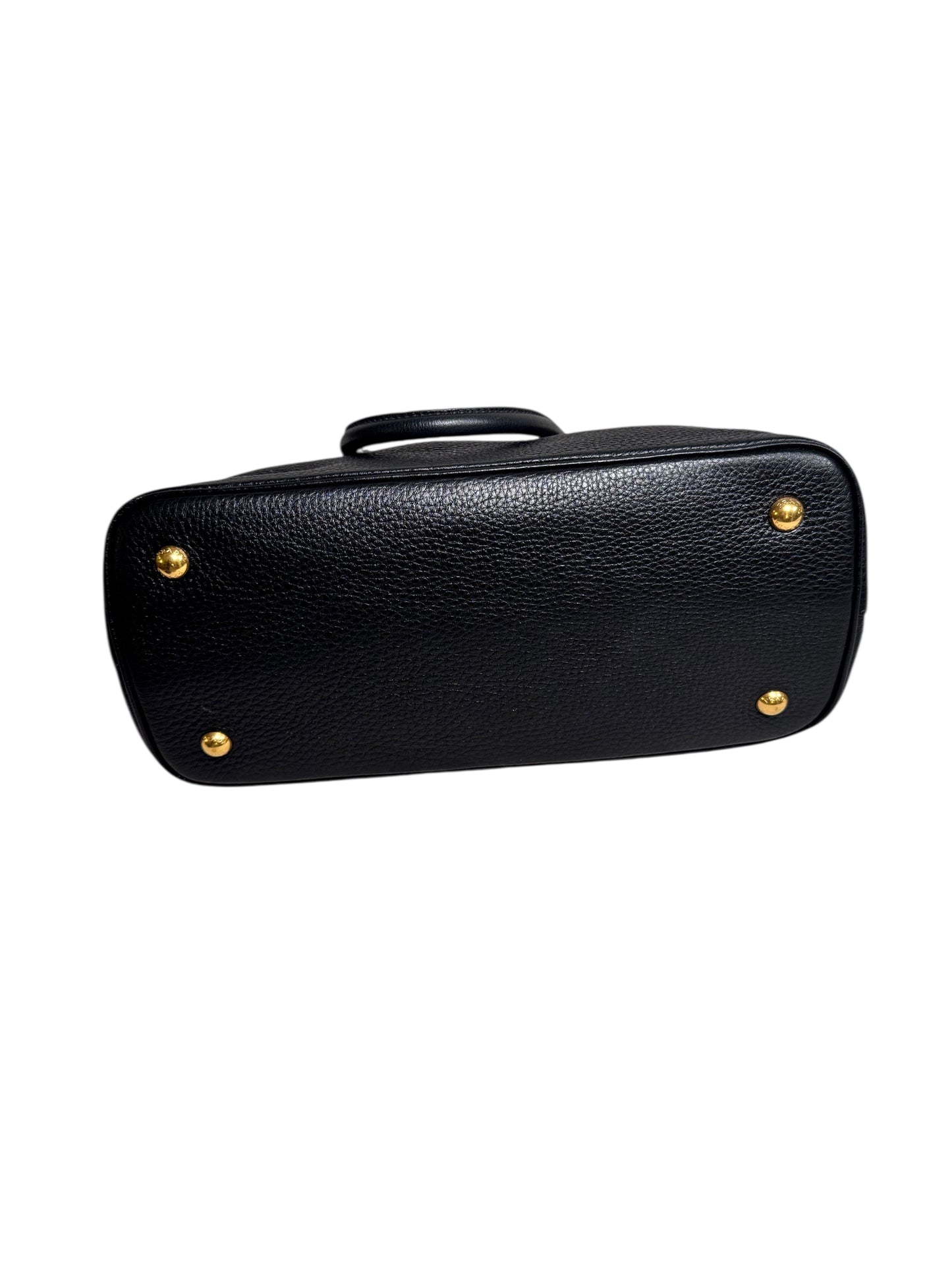 Prada Leather Vitello Daino Tote 2way (Black)