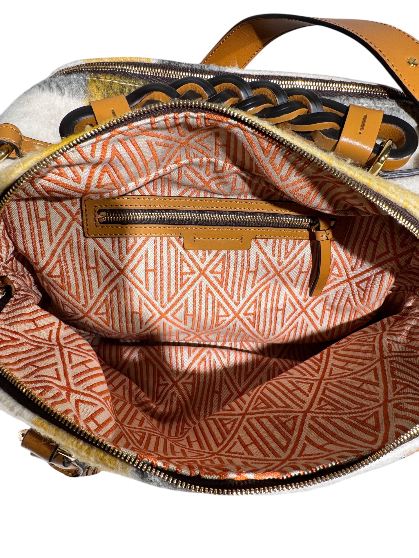 Chloe Wool/Leather Daria Handle Bag (2way)