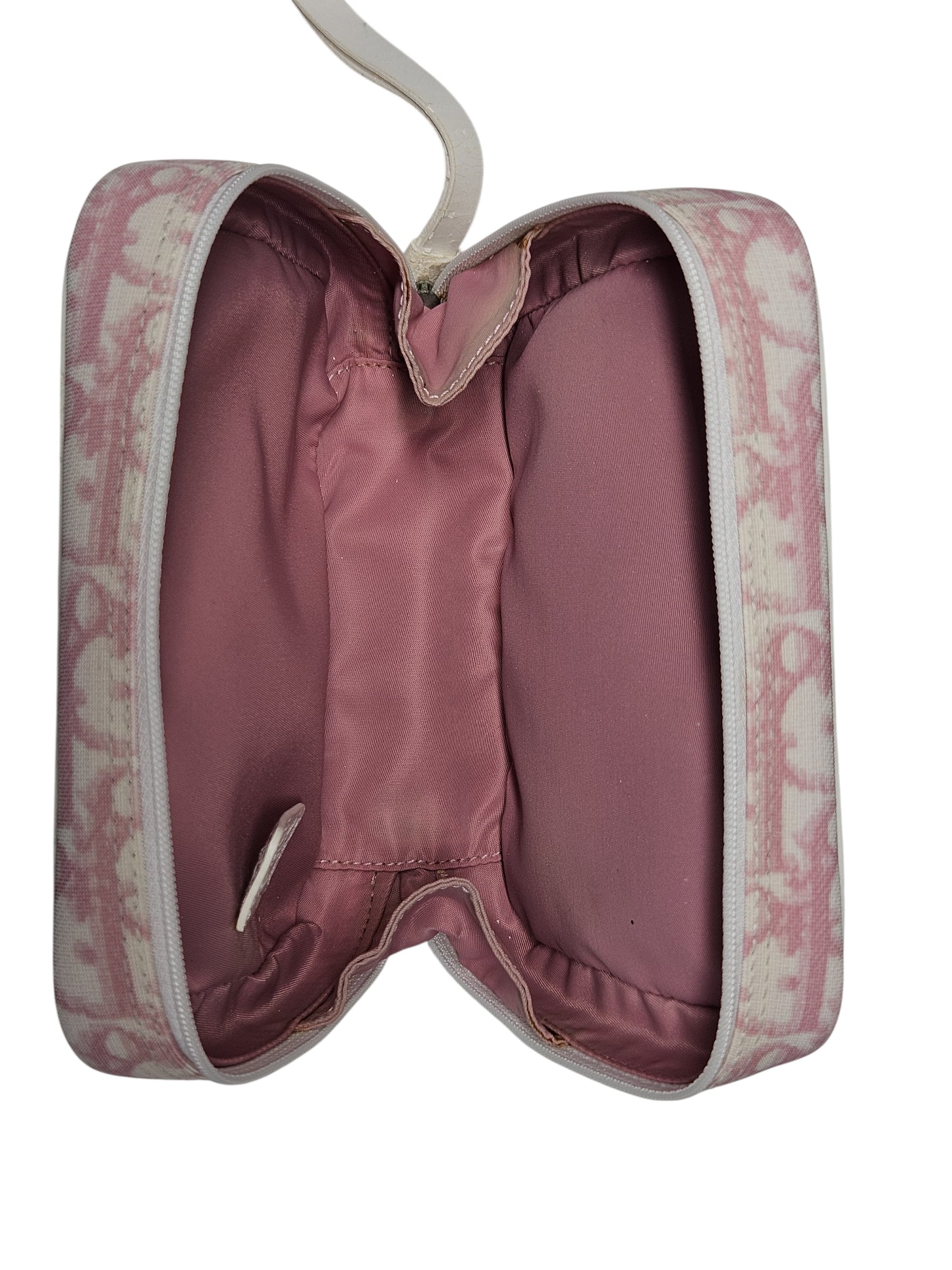 Christian Dior Coated Canvas Trotter Print Cosmetic Pouch