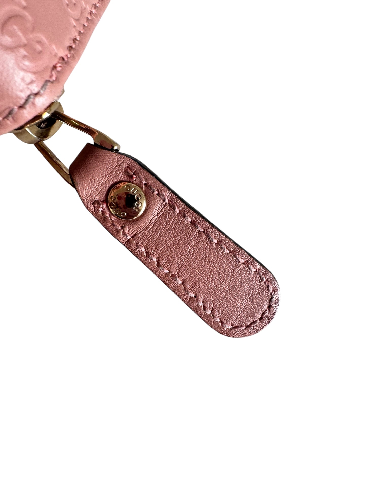 GUCCI Micro Guccissima Leather Coin Pouch Pink
