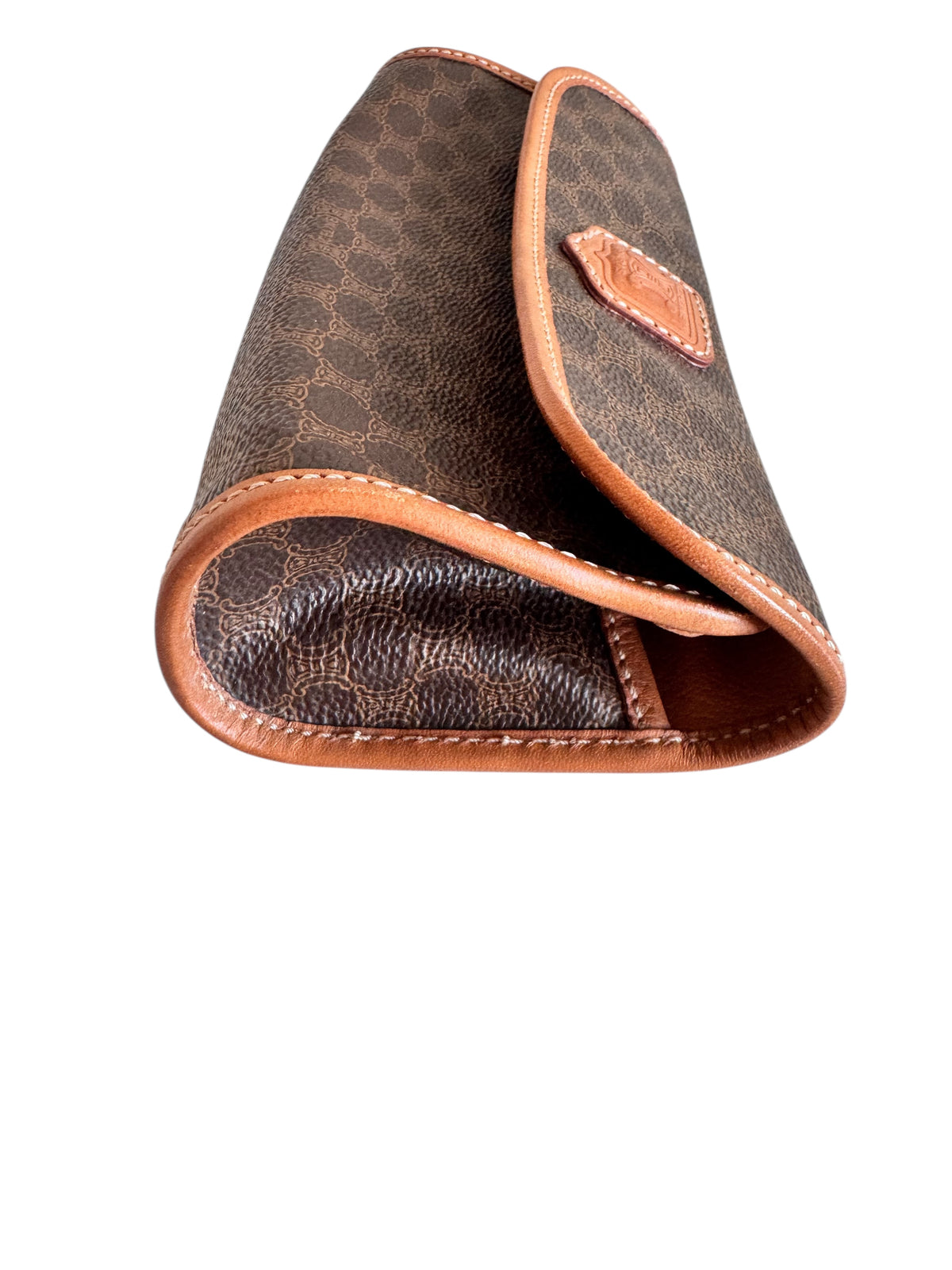 Celine Macadam Canvas Vintage Pouch (Brown)