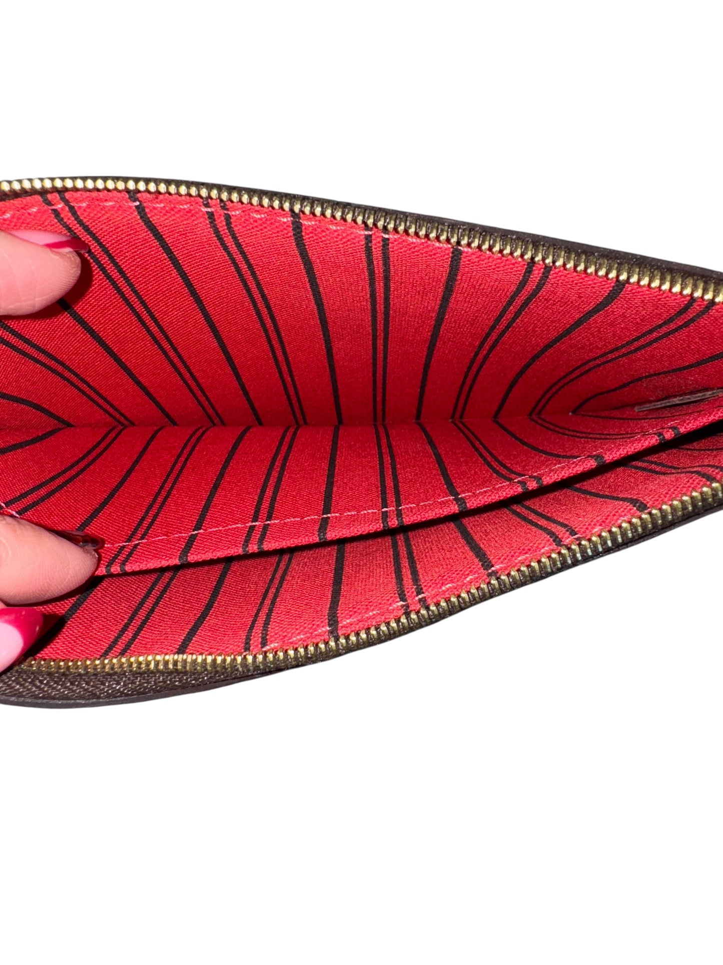 Louis Vuitton Damier Ebene Neverful Pouch 2014
