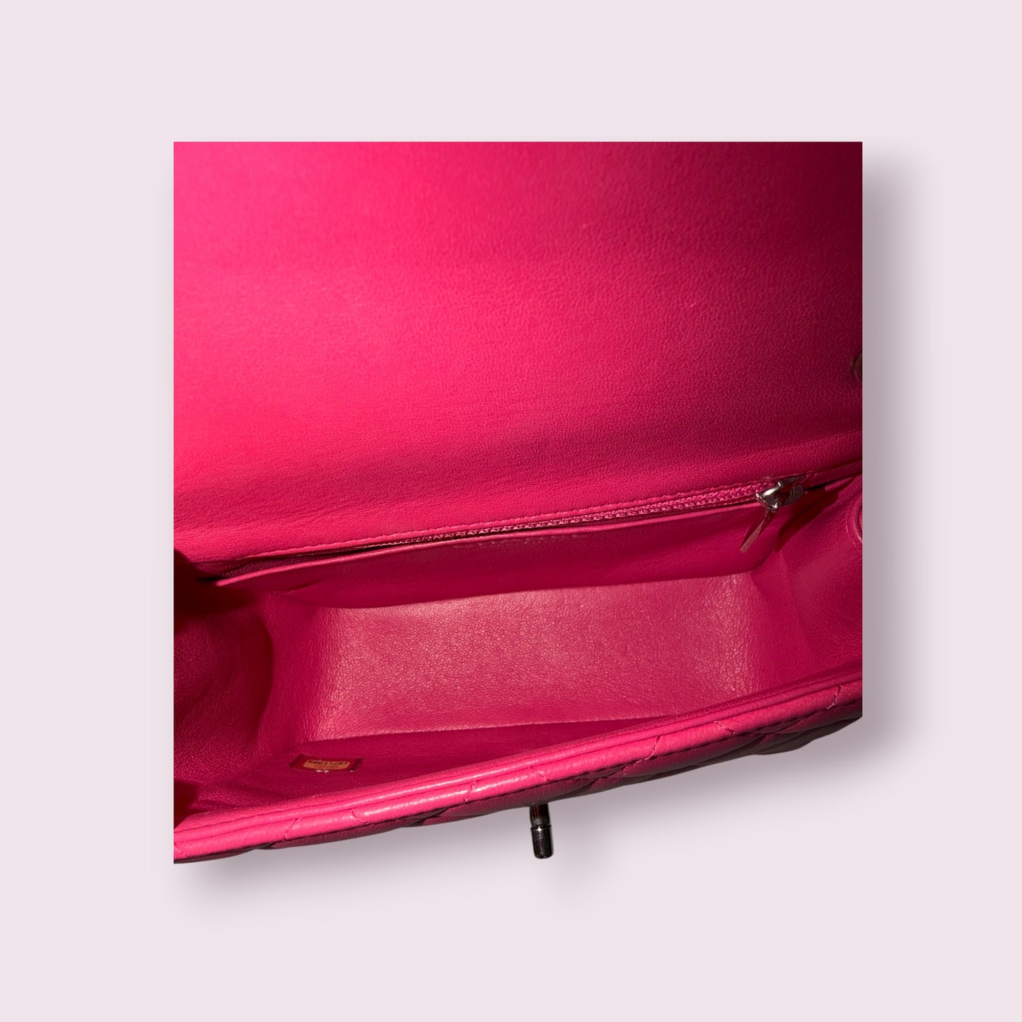 Chanel Lambskin Classic Mini Square Single Flap 2014