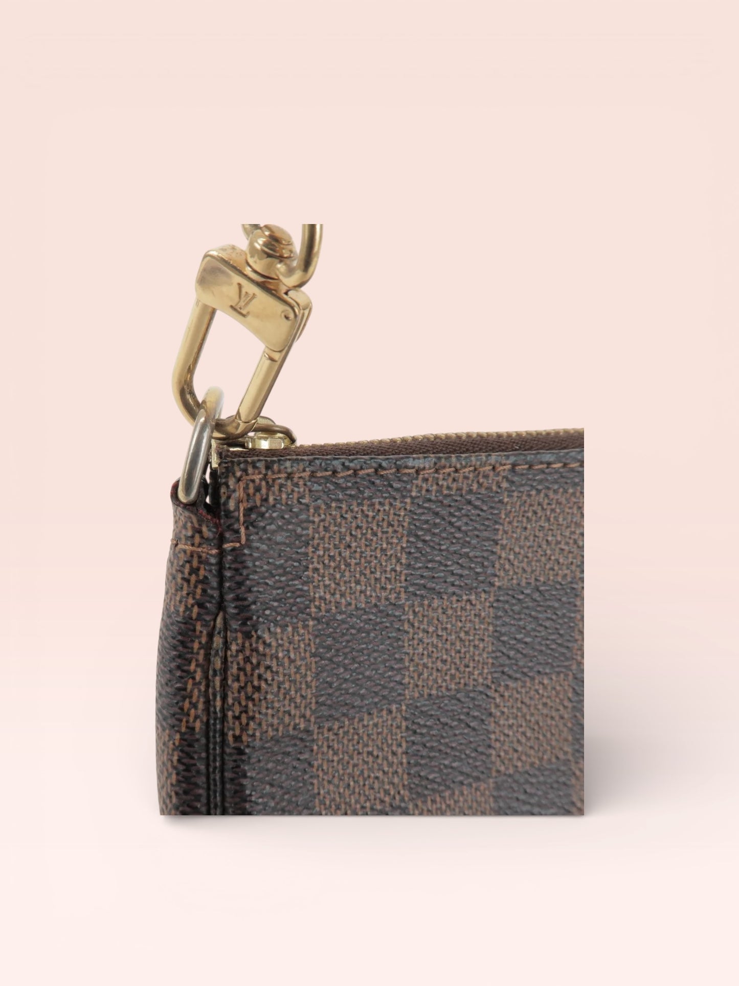 Louis Vuitton Canvas Damier Ebene Mini Pochette 2006