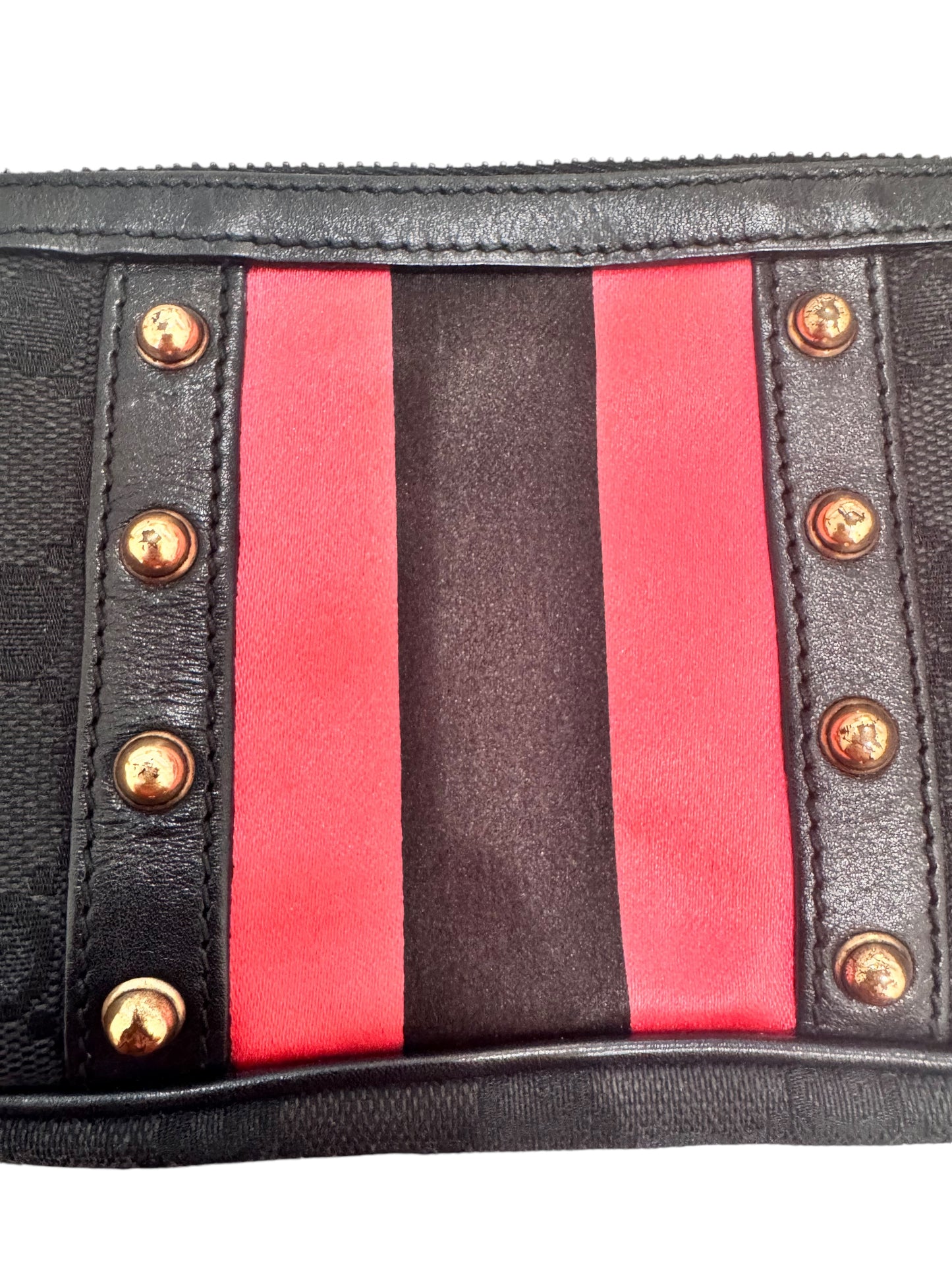 Gucci GG Canvas Web Studded Chain Clutch (Limited Edition)