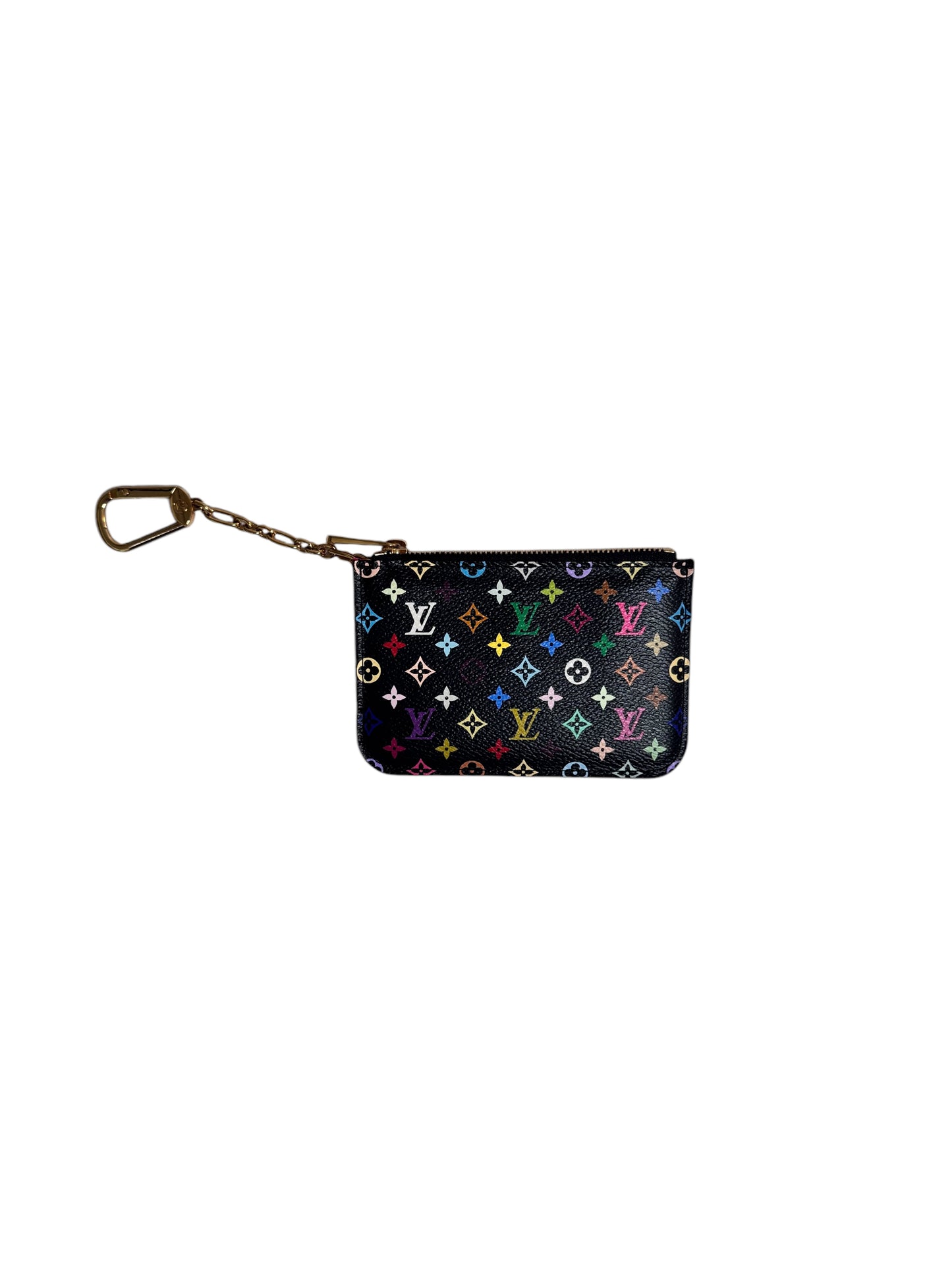 Louis Vuitton Monogram Canvas Multicolor Pochette Cles (Takashi Murakami Edition) Noir 2011