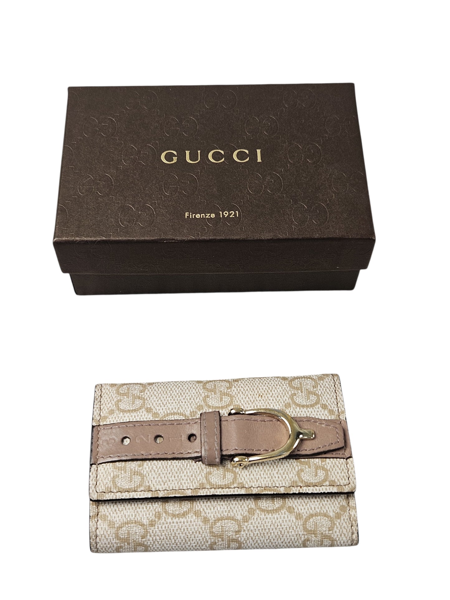 Gucci GG Supreme Canvas 6 ring Belted Key Holder