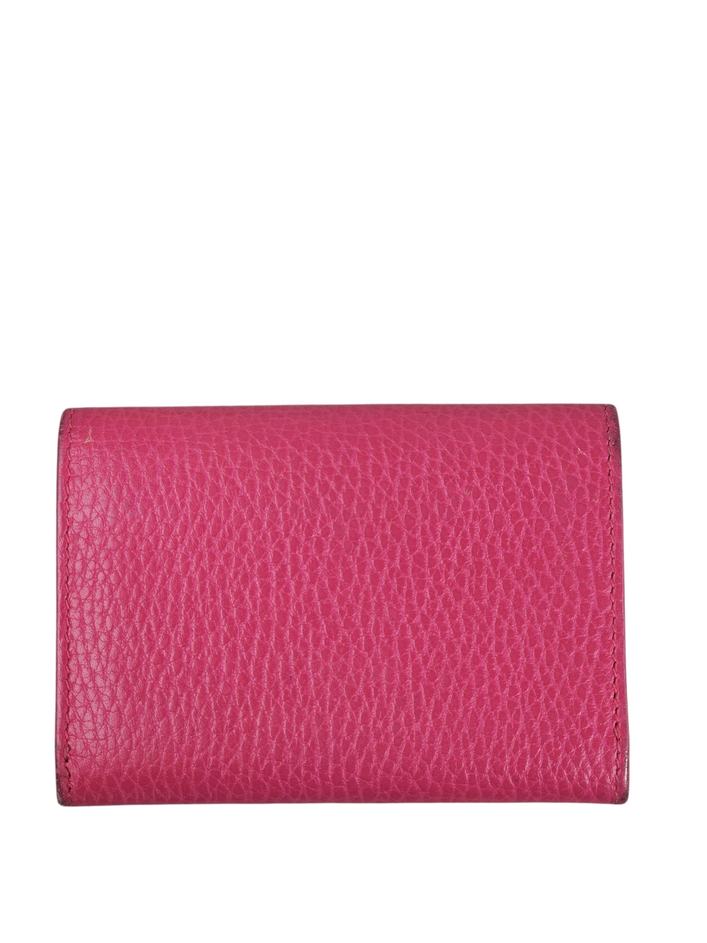 Gucci GG Leather Marmont Card Holder (Pink)