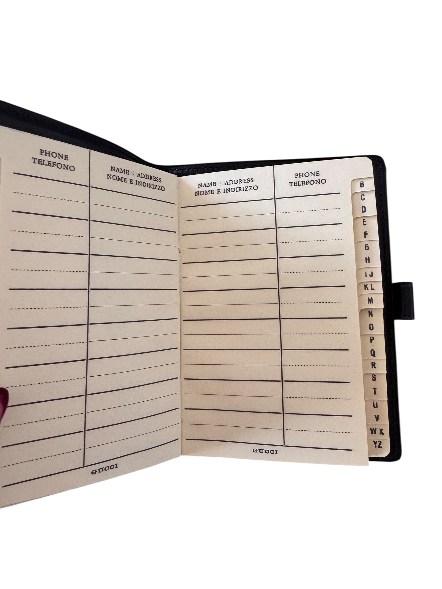 Gucci GG Suede Mini Pocket Address Book/Agenda (Brown) 1970's