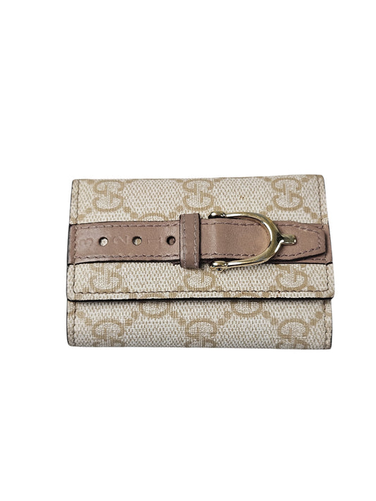 Gucci GG Supreme Canvas 6 ring Belted Key Holder